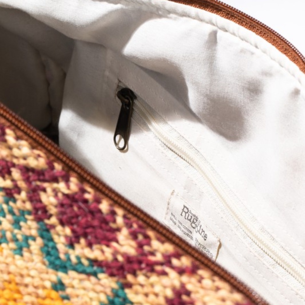 SOLD OUT Colorful Multicolor Karma Handmade Ethnic Western Motif Artisan Duffle - Picture 8 of 9